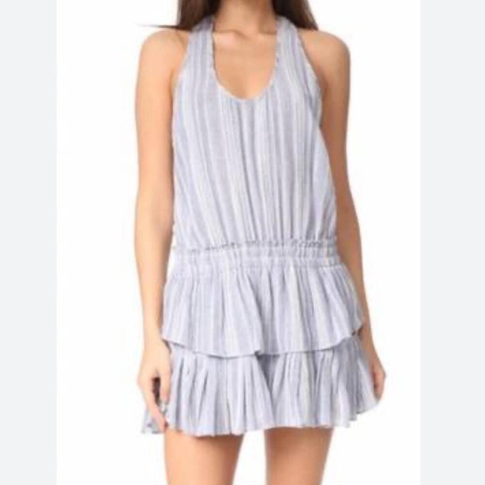 LoveShackFancy Women's Blue and White Dress